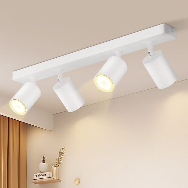 Nettlife Deckenstrahler 2/3/4/ Flammig Deckenlampe Weiss günstig online kaufen