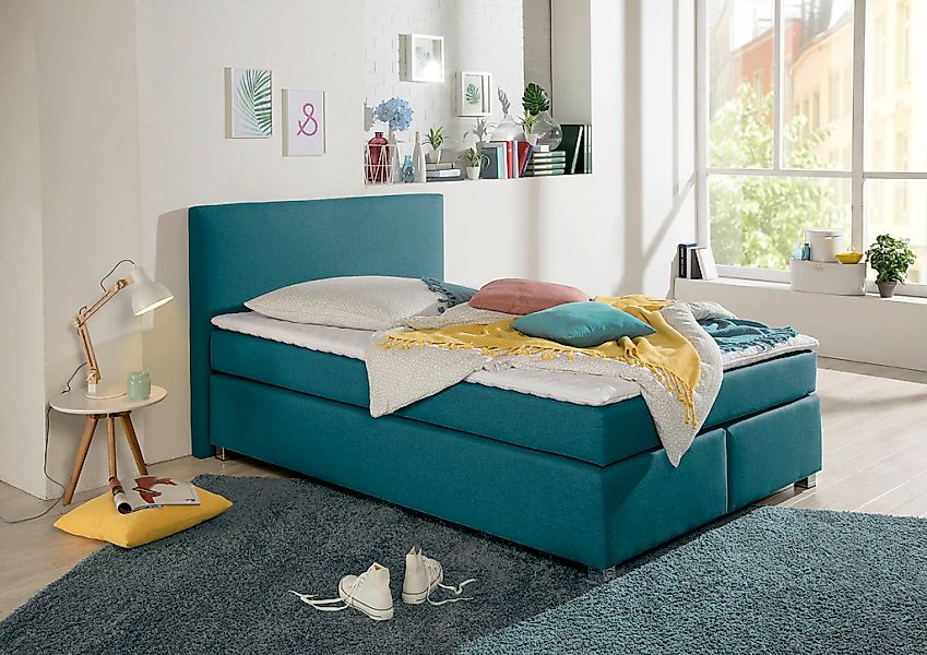 Home affaire Boxspringbett "Eliana" inkl. Topper, in 4 Breiten, 3 Matratzen günstig online kaufen