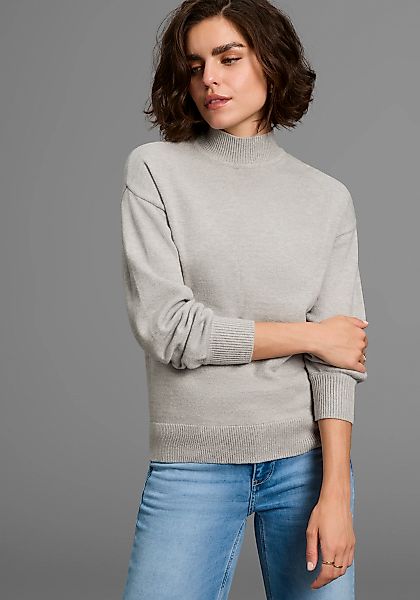 Laura Scott Stehkragenpullover, mit Volumenarm günstig online kaufen