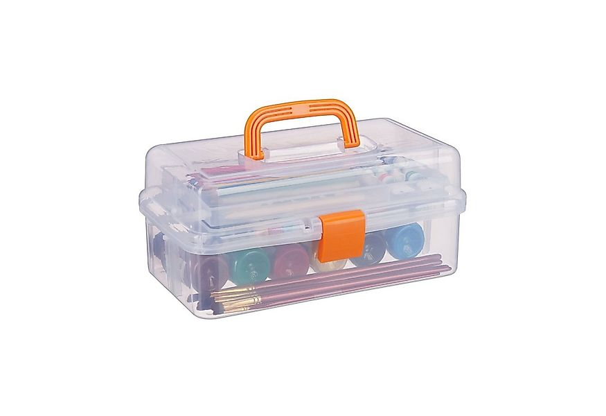relaxdays Aufbewahrungsbox mit 9 Fäch, orange günstig online kaufen