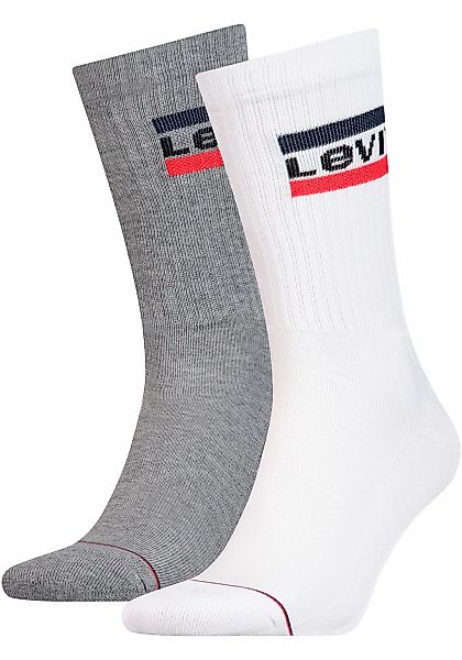 Levis Socken "LEVIS REGULAR CUT SPRTWR LOGO 2P", (Packung, 2 Paar, 2er Pack günstig online kaufen