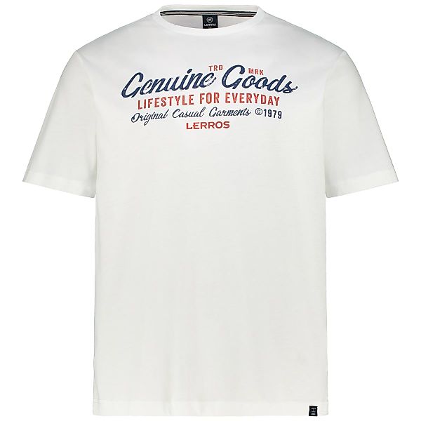 Lerros T-Shirt mit Label-Print Farbe weiß Größe: 5XL günstig online kaufen