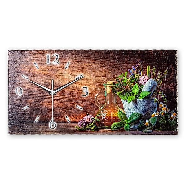 Kreative Feder Wanduhr Designer-Wanduhr aus Stein günstig online kaufen