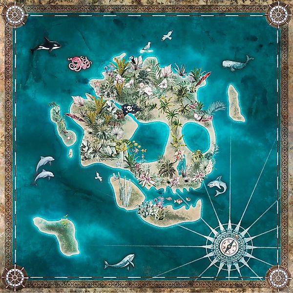 Komar Vliesfototapete Skull Island 250 cm x 280 cm günstig online kaufen