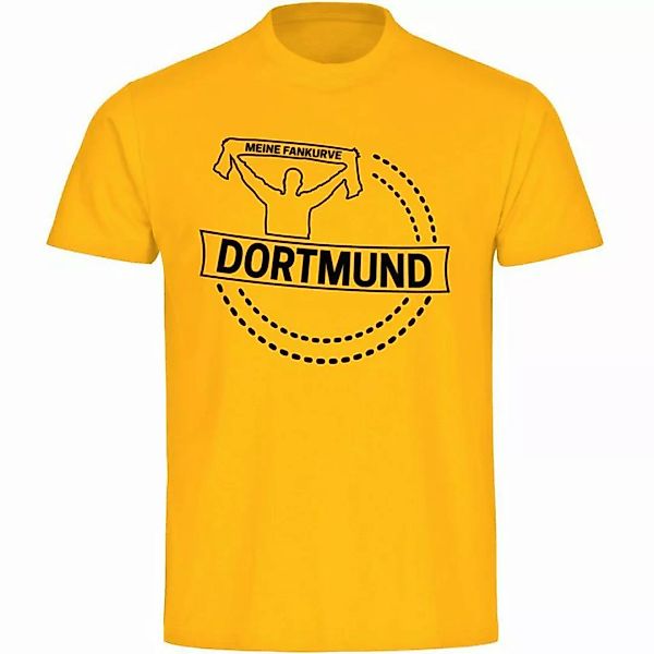 multifanshop T-Shirt Herren Dortmund - Meine Fankurve - Männer günstig online kaufen