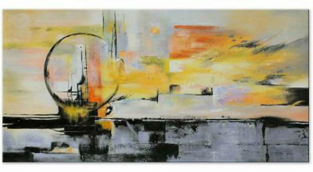 YS-Art™ "Gemälde Acryl ""Abstraktion IV"" handgemalt auf Leinwand 120x60 cm günstig online kaufen