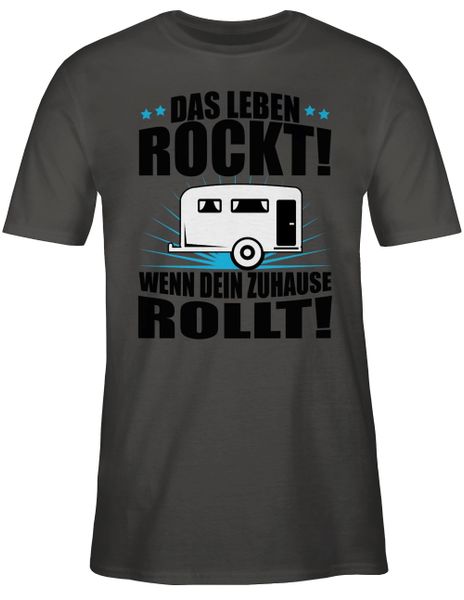 Shirtracer T-Shirt Das Leben rockt! Wohnwagen günstig online kaufen