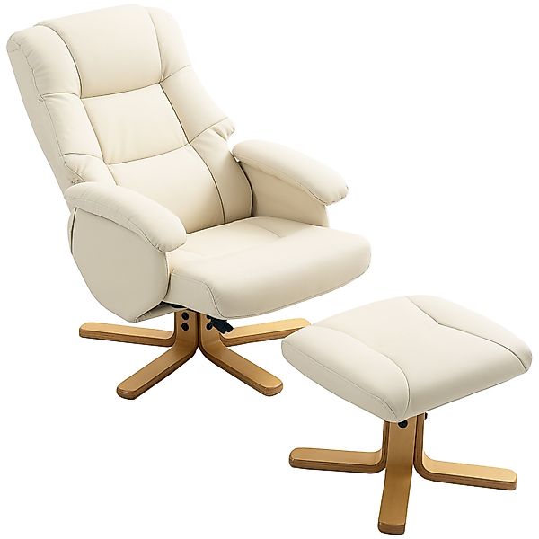 HOMCOM Relaxsessel mit Fußstütze Relaxstuhl drehbar 360° und Neigung verste günstig online kaufen