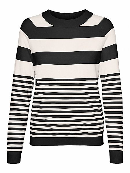 Vero Moda Rundhalspullover "VMHAPPINESS LS RAGLAN PULLOVE GA BOO REP" günstig online kaufen