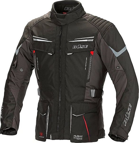Büse Motorradjacke Büse LAGO PRO Textiljacke grau / blau / rot günstig online kaufen