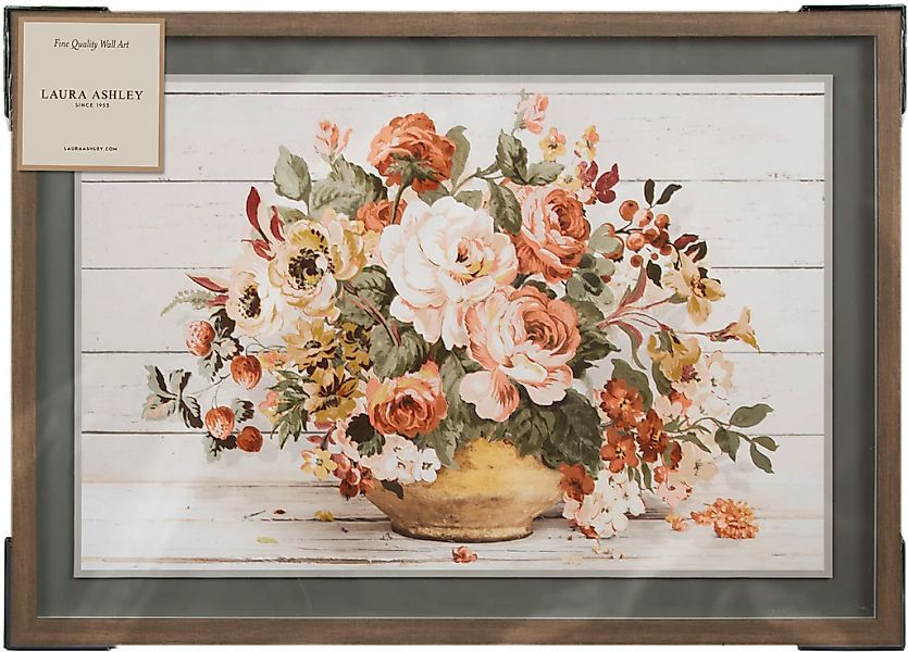 LAURA ASHLEY Bild mit Rahmen "Rosemore" Blumen  Romantisch 1 Stk. tlg. Bild günstig online kaufen