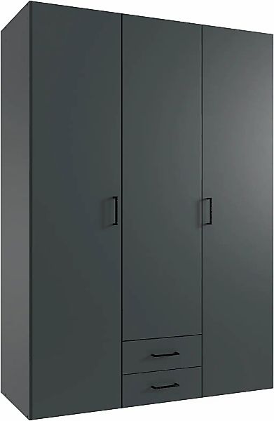 Wimex Drehtürenschrank "Mugano" mit langen oder kurzen Griffen aus Metall, günstig online kaufen