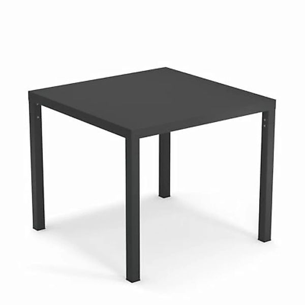 quadratischer Tisch Nova grau metall / Metall - 90 x 90 cm - Emu - Metall günstig online kaufen