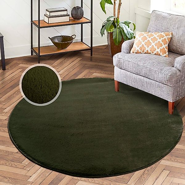 Carpet City Hochflor-Teppich TOPIA400, rund, Höhe: günstig online kaufen