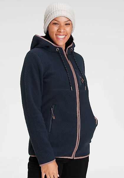 Polarino Fleecejacke, mit Kapuze, für kalte Tage, aus Fleece, modischer Sti günstig online kaufen