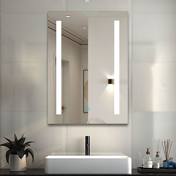 duschspa Badspiegel mit LED Beleuchtung Touch-Schalter günstig online kaufen
