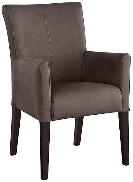 Home affaire Esszimmerstuhl "King" () Polsterstuhl, Armlehnstuhl, Gestell M günstig online kaufen