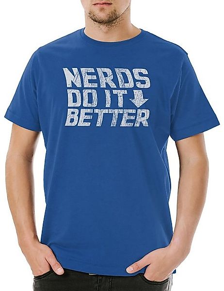 Urban Backwoods Print-Shirt Urban Backwoods Nerds Do It Better Herren T-Shi günstig online kaufen