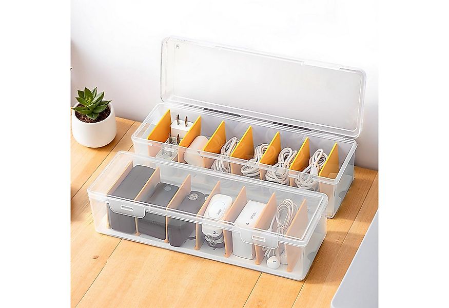 FOUORTUNATE-BEE Kabelbox Kabel Organizer Box Kabelbox Kunststoff Transparen günstig online kaufen