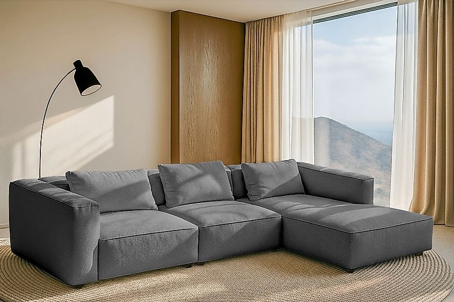 Home affaire Ecksofa "Tvinnet" Breite 317 cm, extra tiefe Sitzfläche, kubis günstig online kaufen