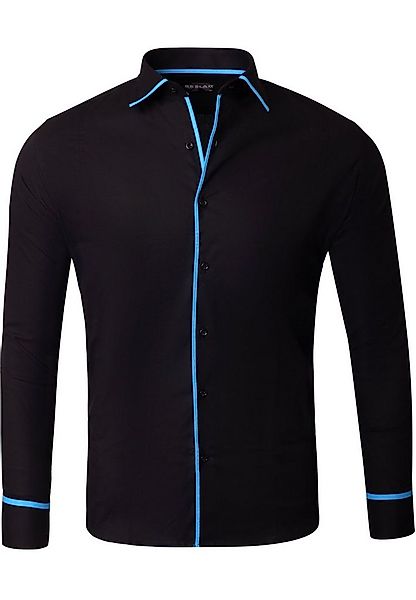 Reslad Langarmhemd Reslad Herren Hemd Madison Langarm RS-7118 (3-tlg., Herr günstig online kaufen