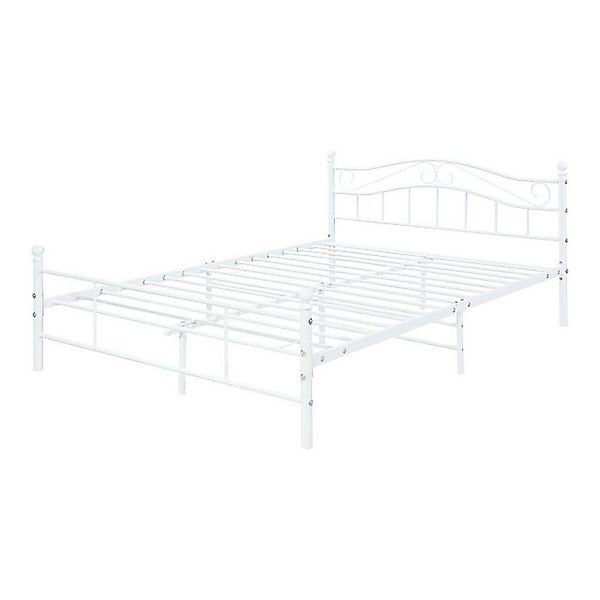 en.casa Metallbett, »Florenz« 160x200cm Weiß + günstig online kaufen