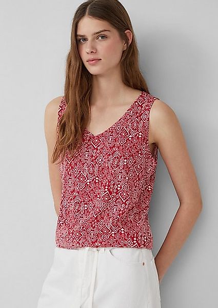 s.Oliver Shirttop Jersey-Top mit Cut-out und Schleife günstig online kaufen