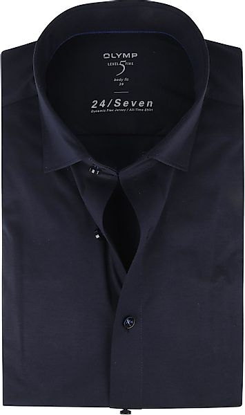 OLYMP Lvl 5 Hemd 24/Seven Marine Blau - Größe 46 günstig online kaufen