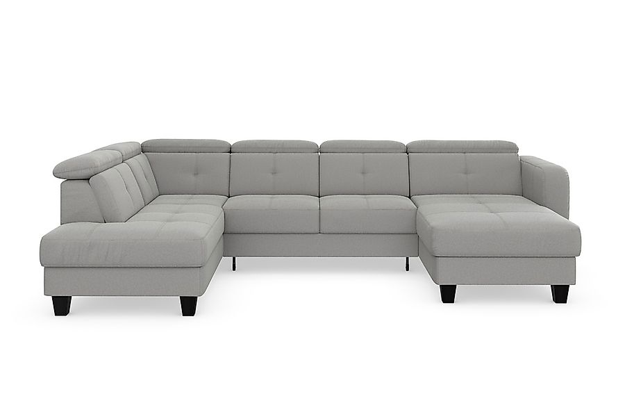 sit&more Wohnlandschaft »Belluci U-Form« Kopfteilverstellung und Federkern, günstig online kaufen