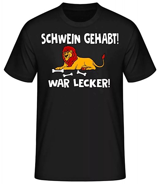 Schwein Gehabt War Lecker · Männer Basic T-Shirt günstig online kaufen