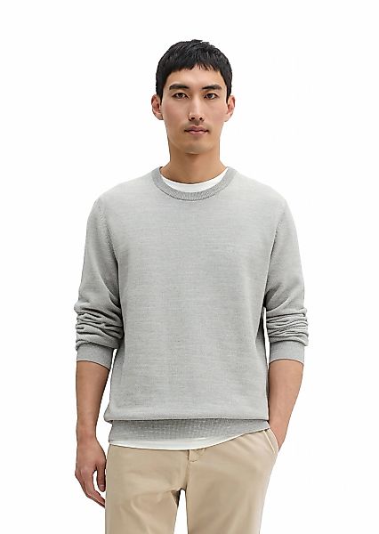 Marc OPolo Rundhalspullover "aus Bio-Baumwoll-Piqué" günstig online kaufen