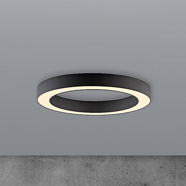 PURE LED-Deckenlampe Lines, Ø 35 cm, graphit, CCT, Remote günstig online kaufen