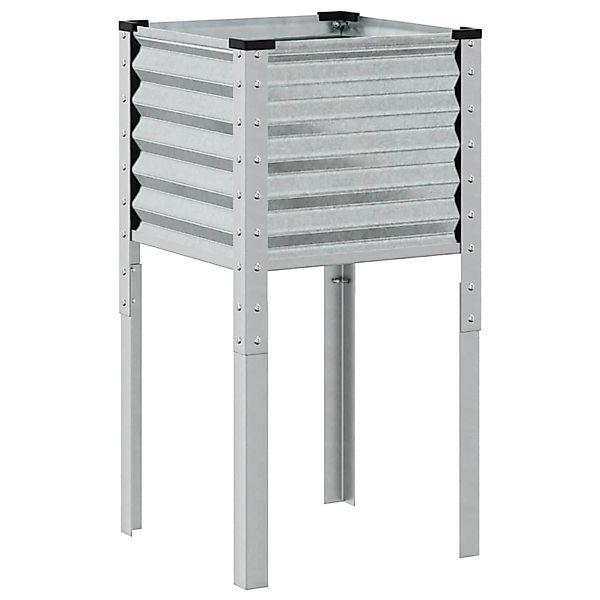 vidaXL Blumentopf Pflanzkübel 45x45x88 cm Verzinkter günstig online kaufen