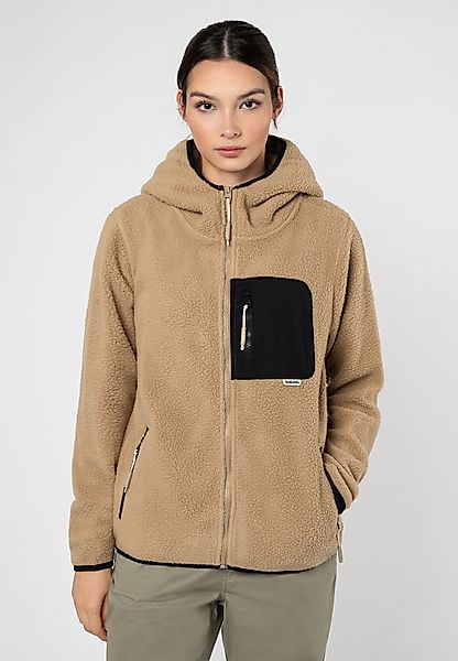 SUBLEVEL Fleecejacke Damen Teddyfleecejacke mit Brusttasche günstig online kaufen
