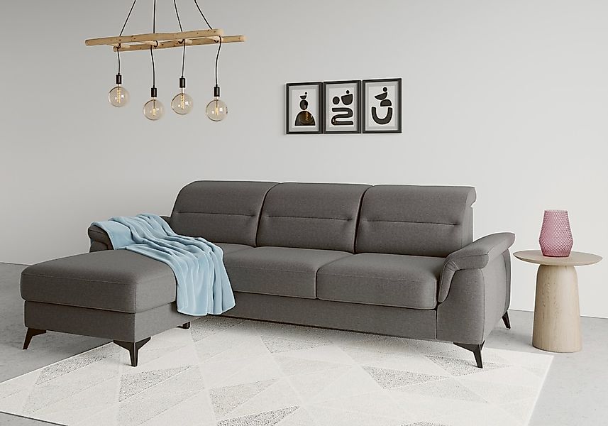 sit&more Ecksofa "Sinatra L-Form" mit Recamiere, optional mit Kopfteilverst günstig online kaufen