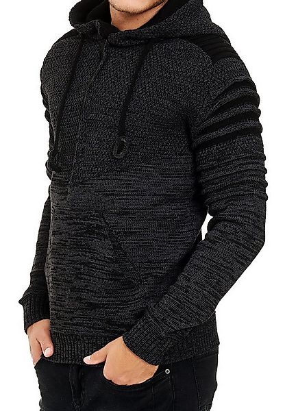 R-NEAL Kapuzenpullover Kapuzen-Pullover Hoodie mit 1/2 Zipper Strick Pullov günstig online kaufen