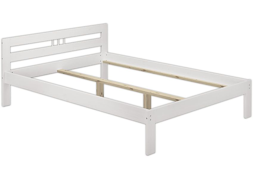 ERST-HOLZ Bett Einzelbett Massiv Kiefer Weiß günstig online kaufen