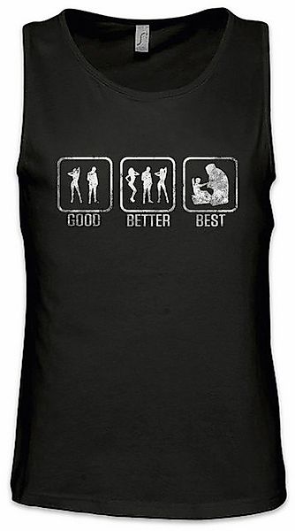 Urban Backwoods Tanktop Good Better Best Ärmelloses T-Shirt Lvl. Lvl Gamer günstig online kaufen
