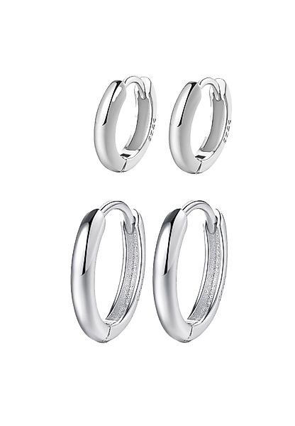 Hey Happiness Creolen-Set Layer Silber 925 günstig online kaufen