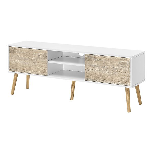 en.casa Lowboard, »Eskilstuna« Fernsehtisch 120x29,5x46,5cm Weiß günstig online kaufen