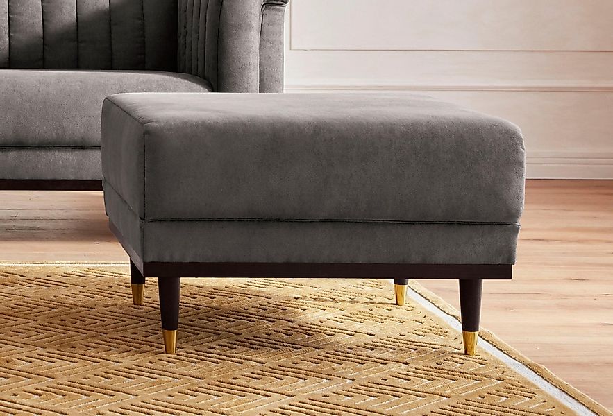 Home affaire Hocker "Chamby" mit Holzrahmen unten günstig online kaufen