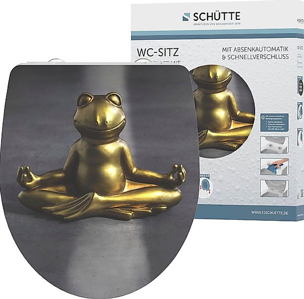 Schütte WC-Sitz Relaxing Frog, Duroplast, mit Absenkautomatik und Schnellve günstig online kaufen