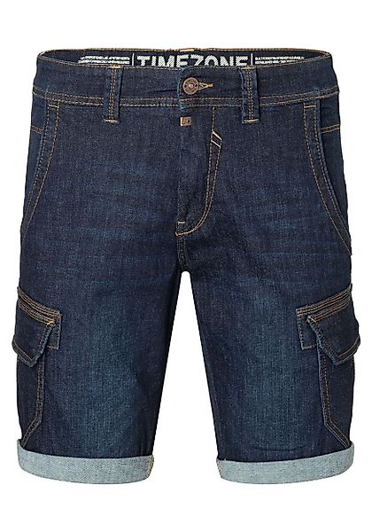 TIMEZONE Jeansshorts Cargo mit Kontrastnähten Denim günstig online kaufen