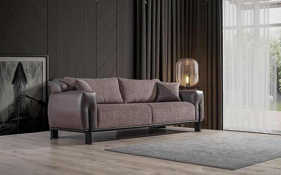 Xlmoebel 3-Sitzer Neue exklusive Designer-Couch für das Wohnzimmer in Braun günstig online kaufen