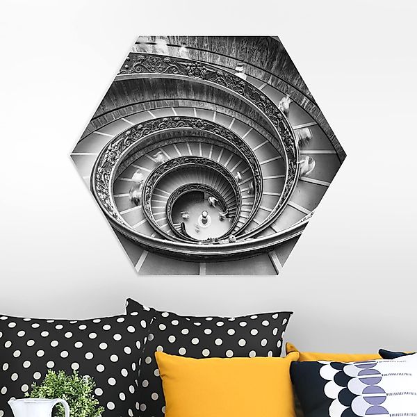 Hexagon-Forexbild Bramante Treppe günstig online kaufen