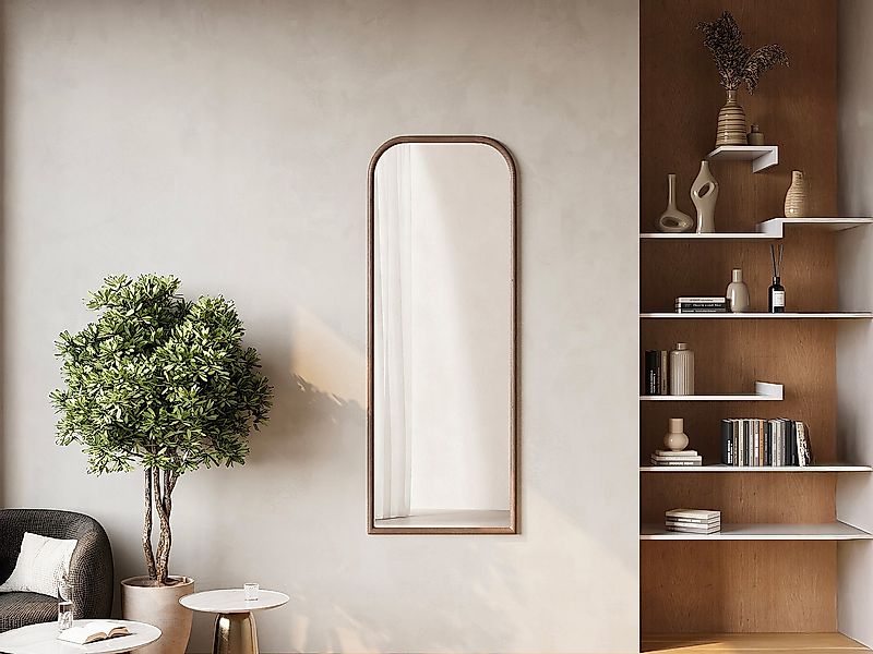 Großer Spiegel aus Hevea-Holz – 60 × 160 cm – Natur – SANYA günstig online kaufen