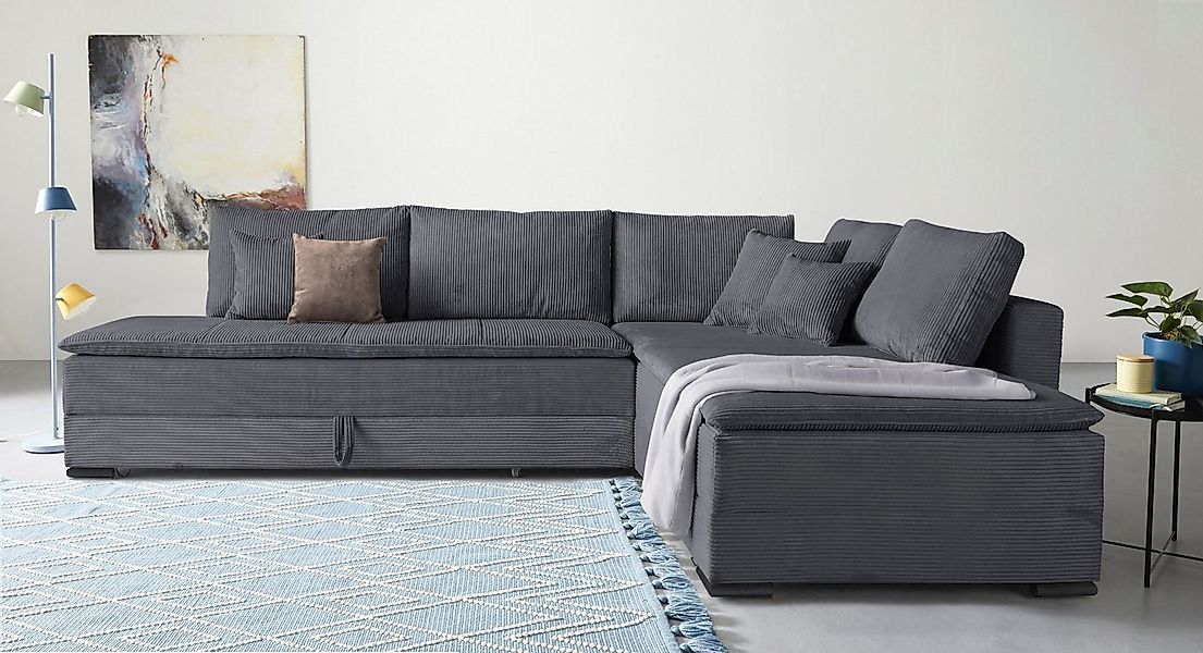 Home affaire Ecksofa Night & Day L-Form, B: 321 cm, mit Dauer-Schlaffunktio günstig online kaufen