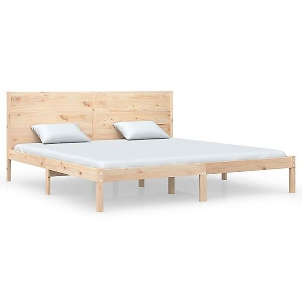 vidaXL Bettgestell Massivholzbett Kiefer 200x200 cm Bett Bettgestell Doppel günstig online kaufen