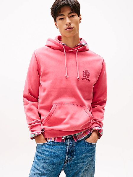 Tommy Jeans Hoodie "TJM WASHED CREST PLAY", regular fit, Sweatshirt, Rücken günstig online kaufen