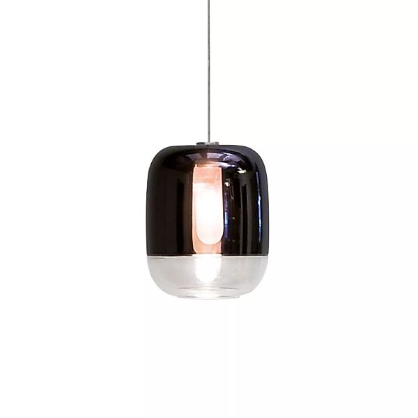 Prandina - Gong Mini LED S1 Pendelleuchte - schwarz/metallisiert/H x Ø 16,5 günstig online kaufen